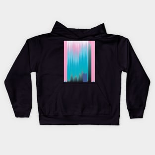 L.A. Poolside Glitch Abstract Contemporary Art Kids Hoodie